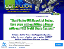 Tablet Screenshot of listzillion.com